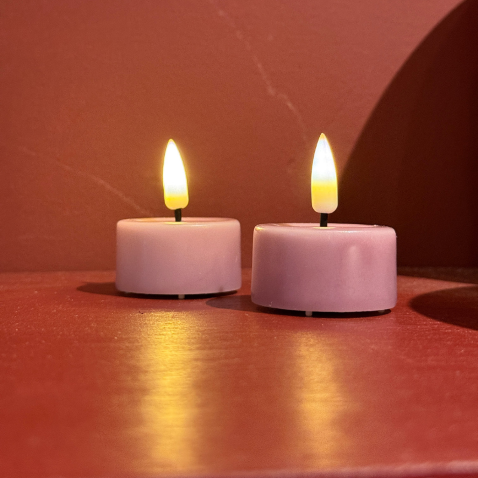 Waxinelichtjes led - paars