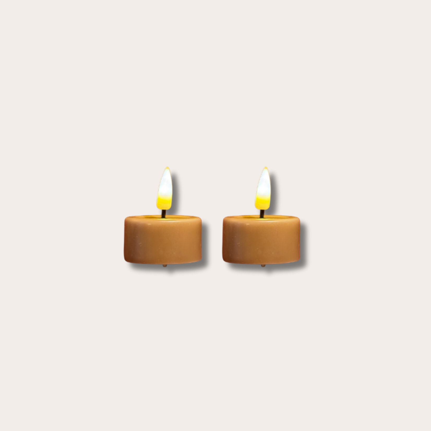 Waxinelichtjes led - caramel