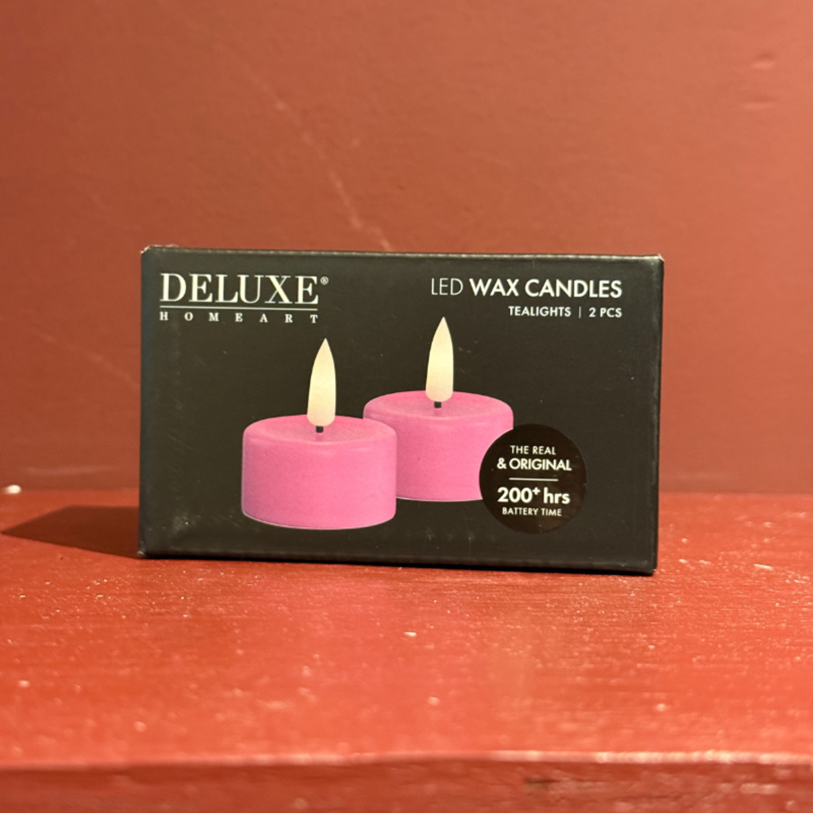 Waxinelichtjes led - magenta