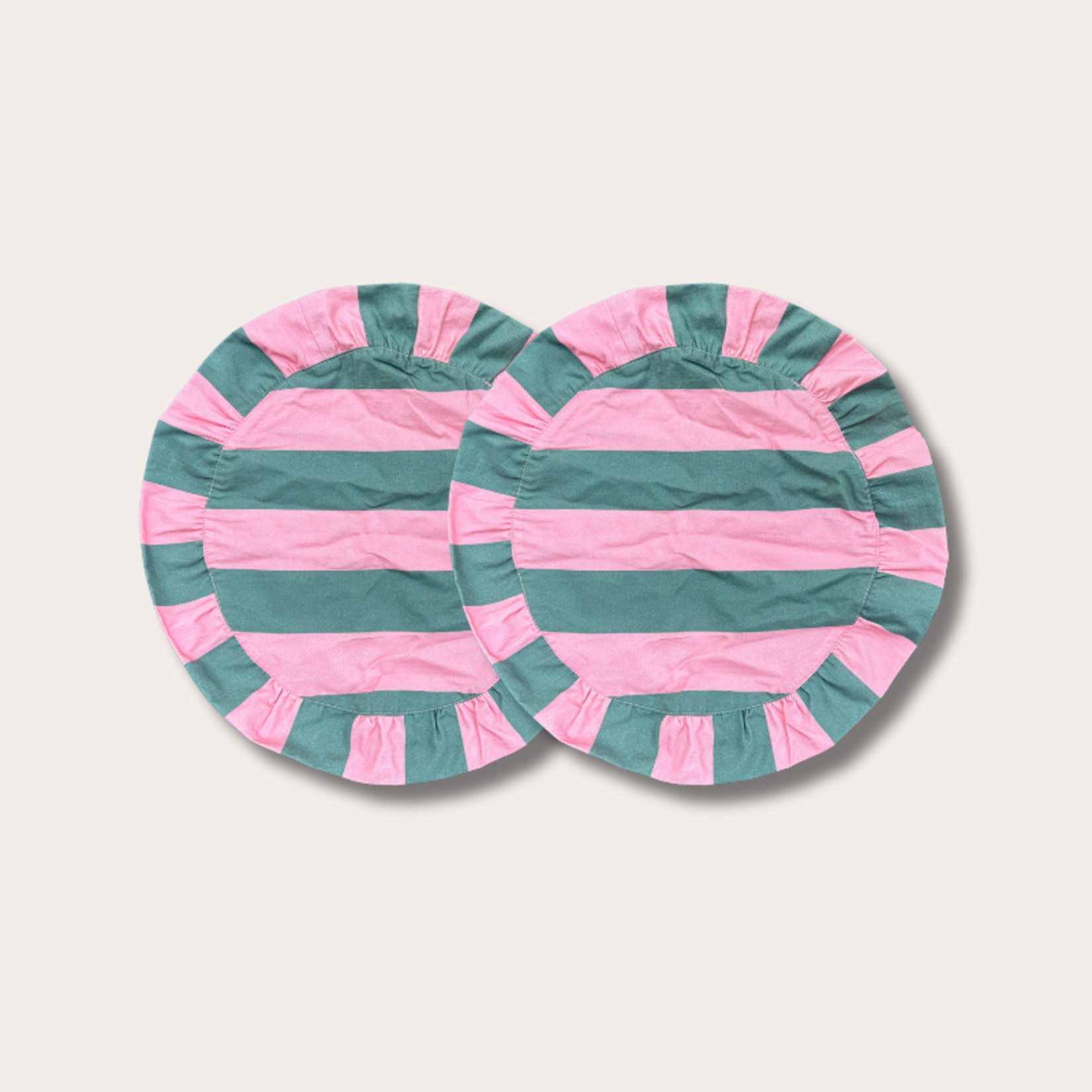 Placemat - Darcy - Groen/roze (set van 2)