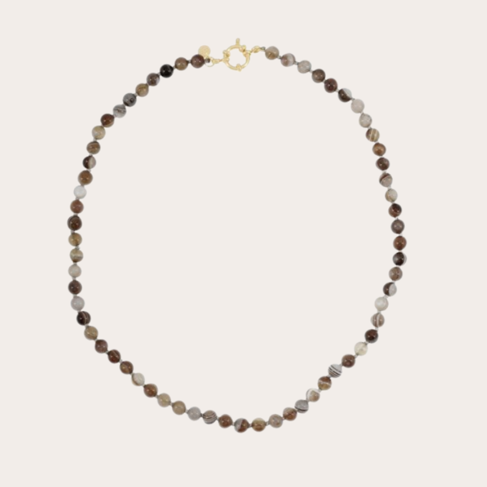 Fijne gemstone ketting / agaat-mêlée