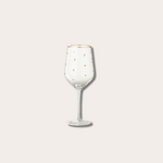 Wijnglas - gouden dots