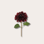 Zijden bloem - Dahlia Stem bordeaux