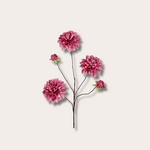 Zijden bloem - Dahlia warm roze