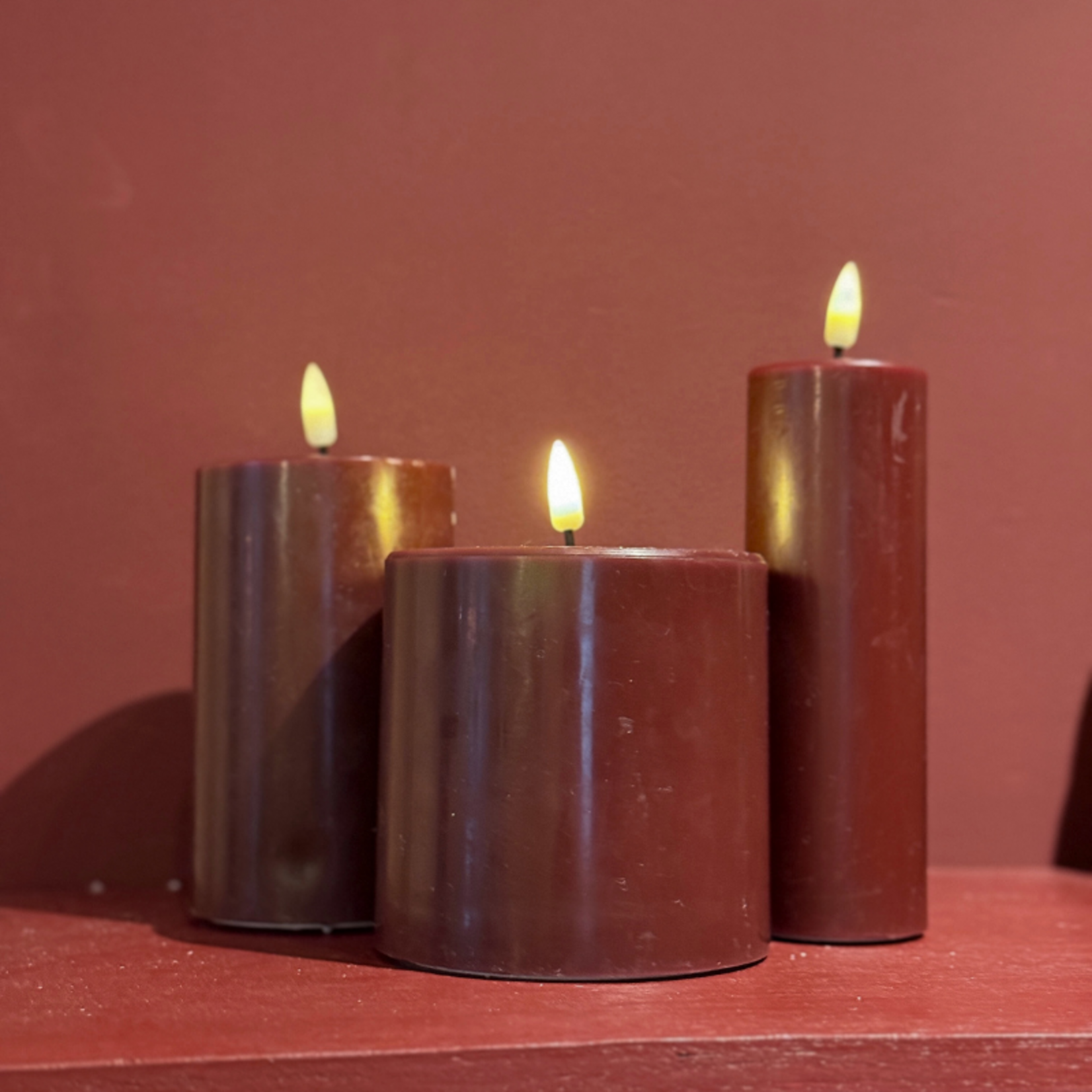 Stompkaars led - burgundy