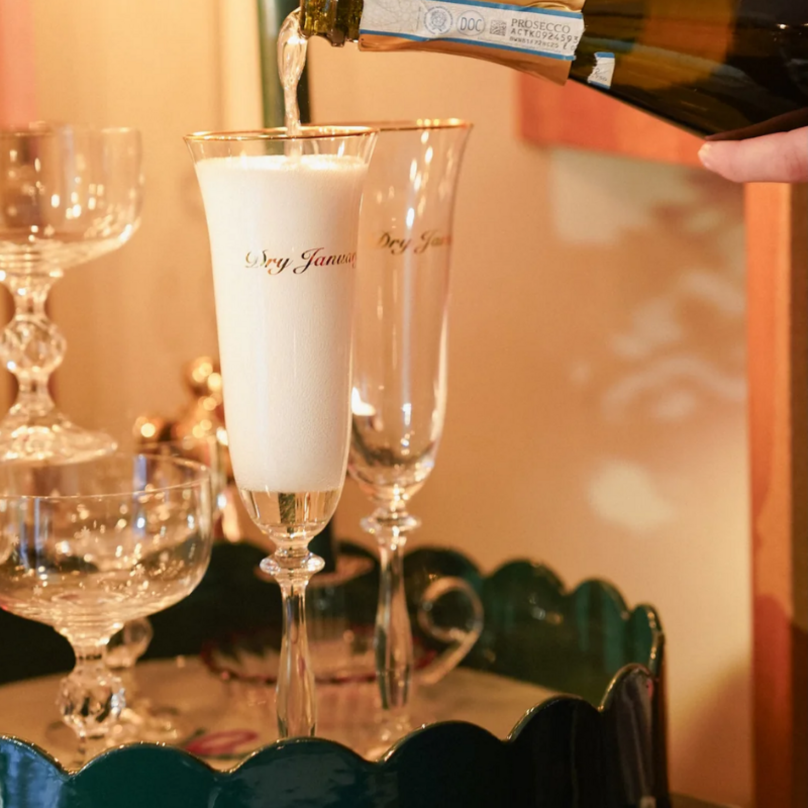 Anna+Nina Anna+Nina - Champagne flute - Dry january - Set of 2