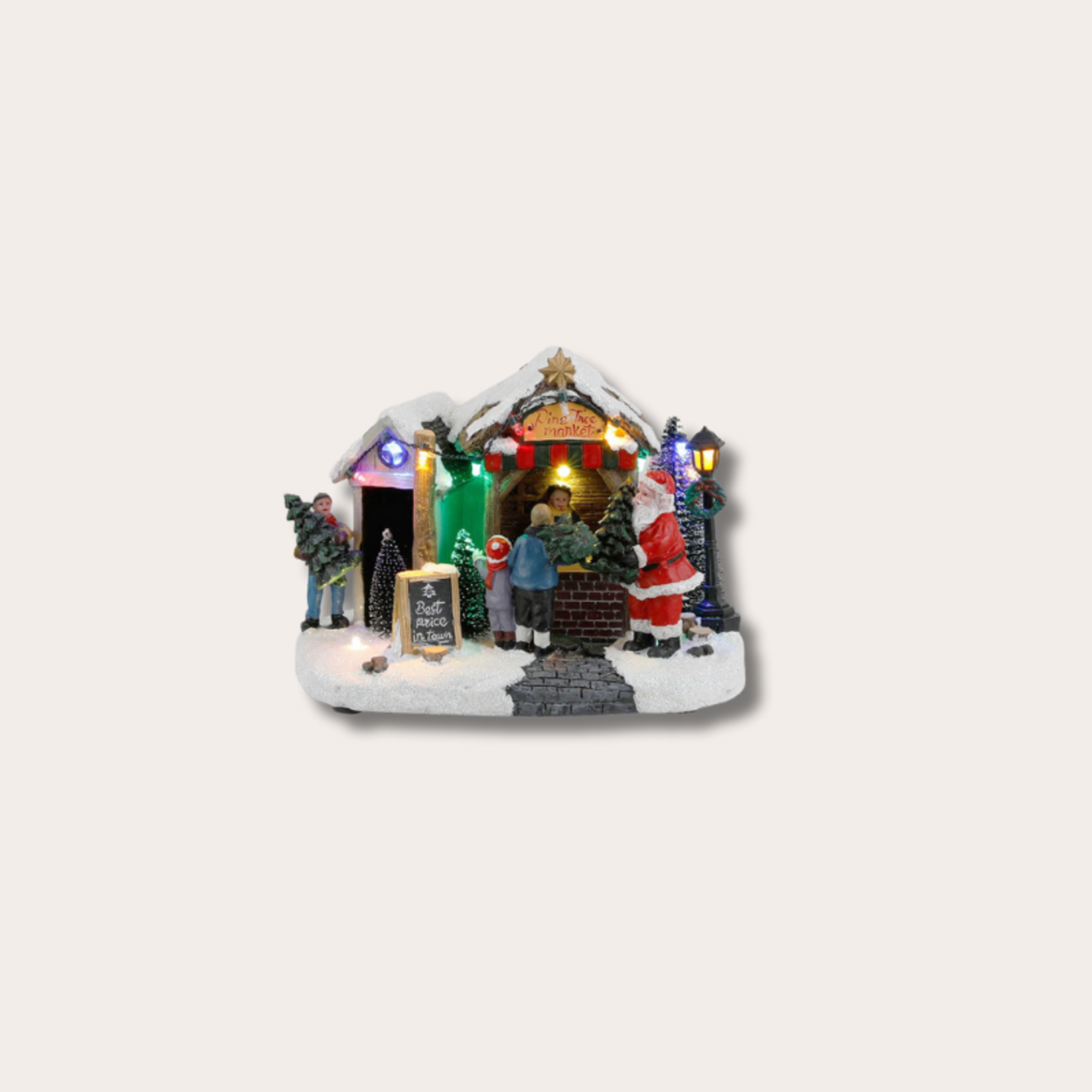 Kerst decoratie - Pine tree market