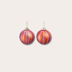 Kerstbal - Jolly streep - Oranje Kerstbal - Jolly streep - Oranje