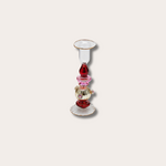 Kandelaar - Jolly - bordeaux/roze - S