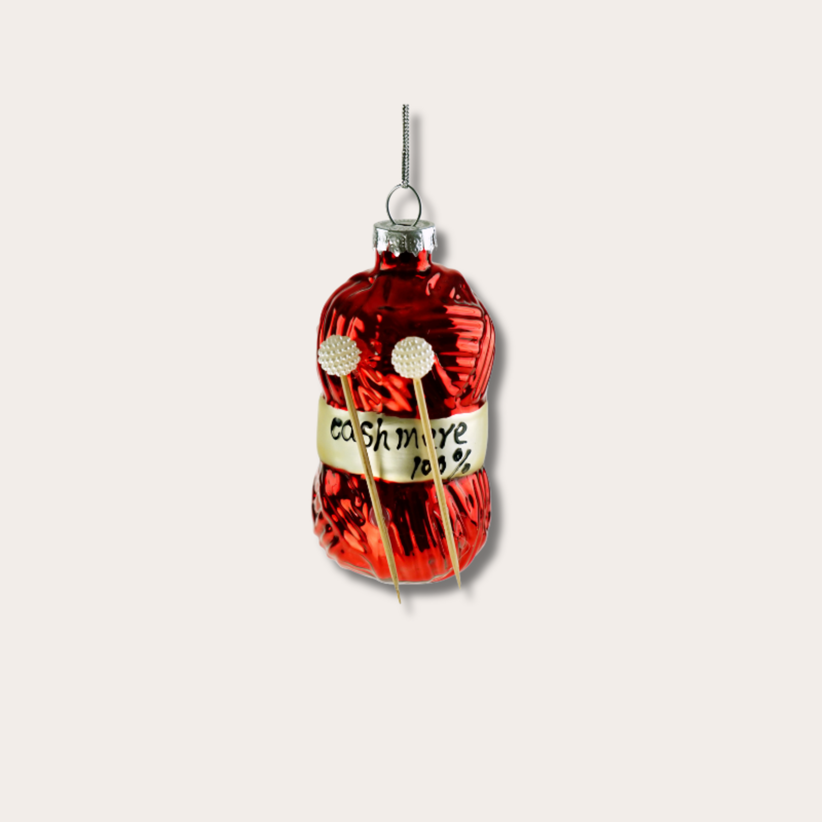 Ornament - Wol - Rood