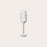 Champagneglas - Bowy - Roze strik