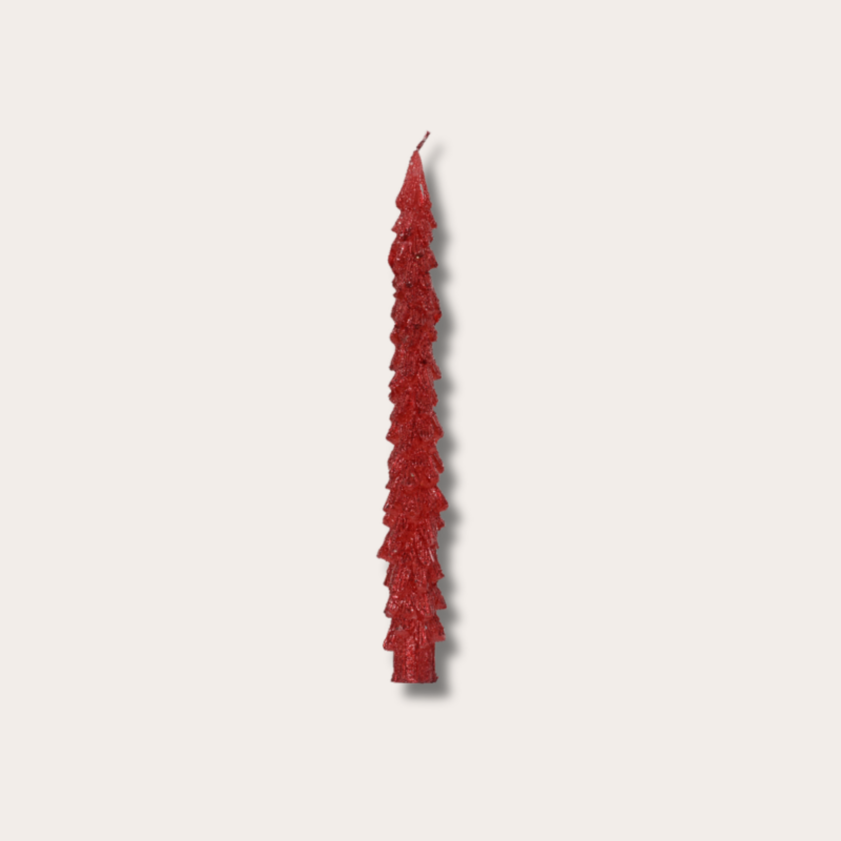 Kaars - Joy - Rood/glitter