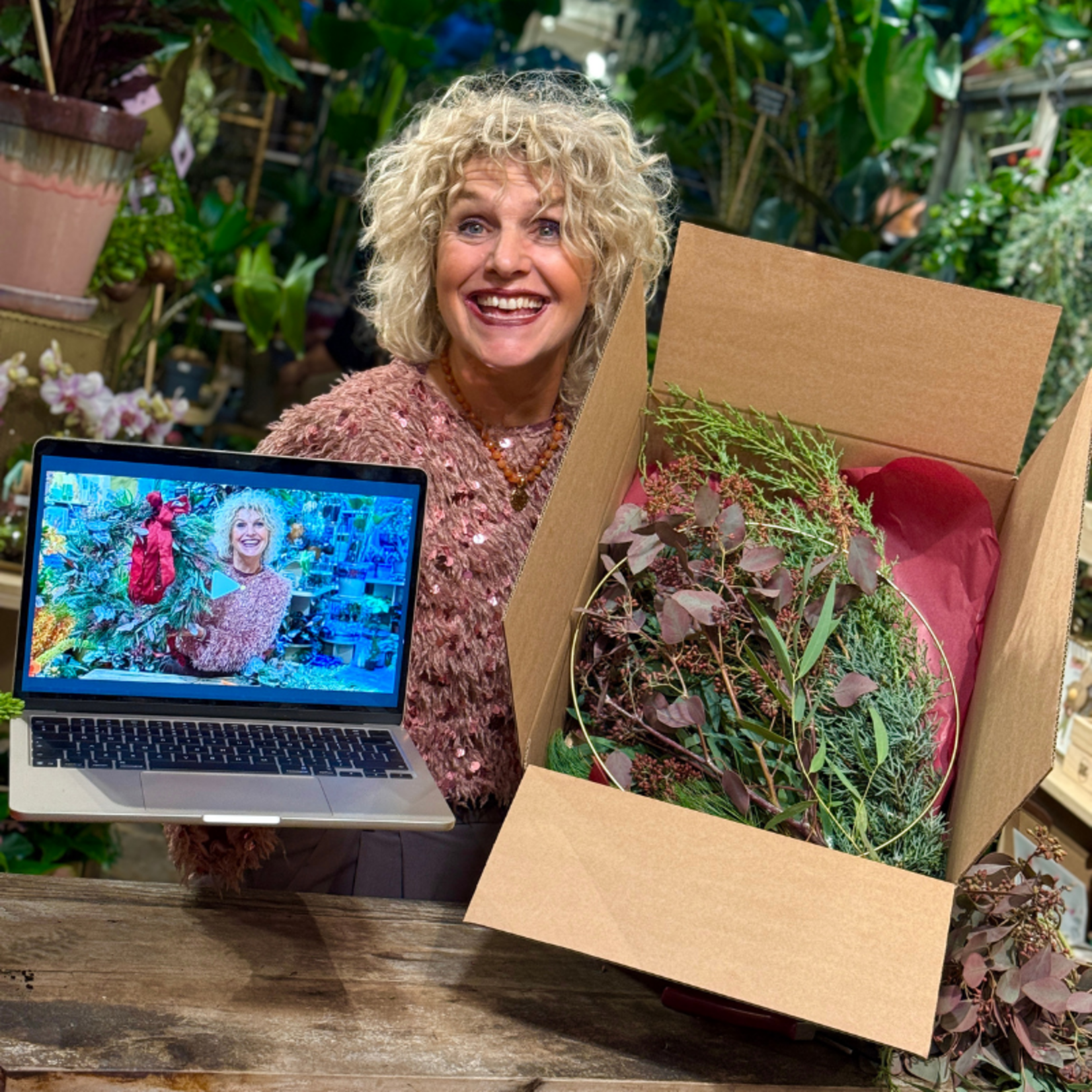 Kerstworkshop online - kerstkrans