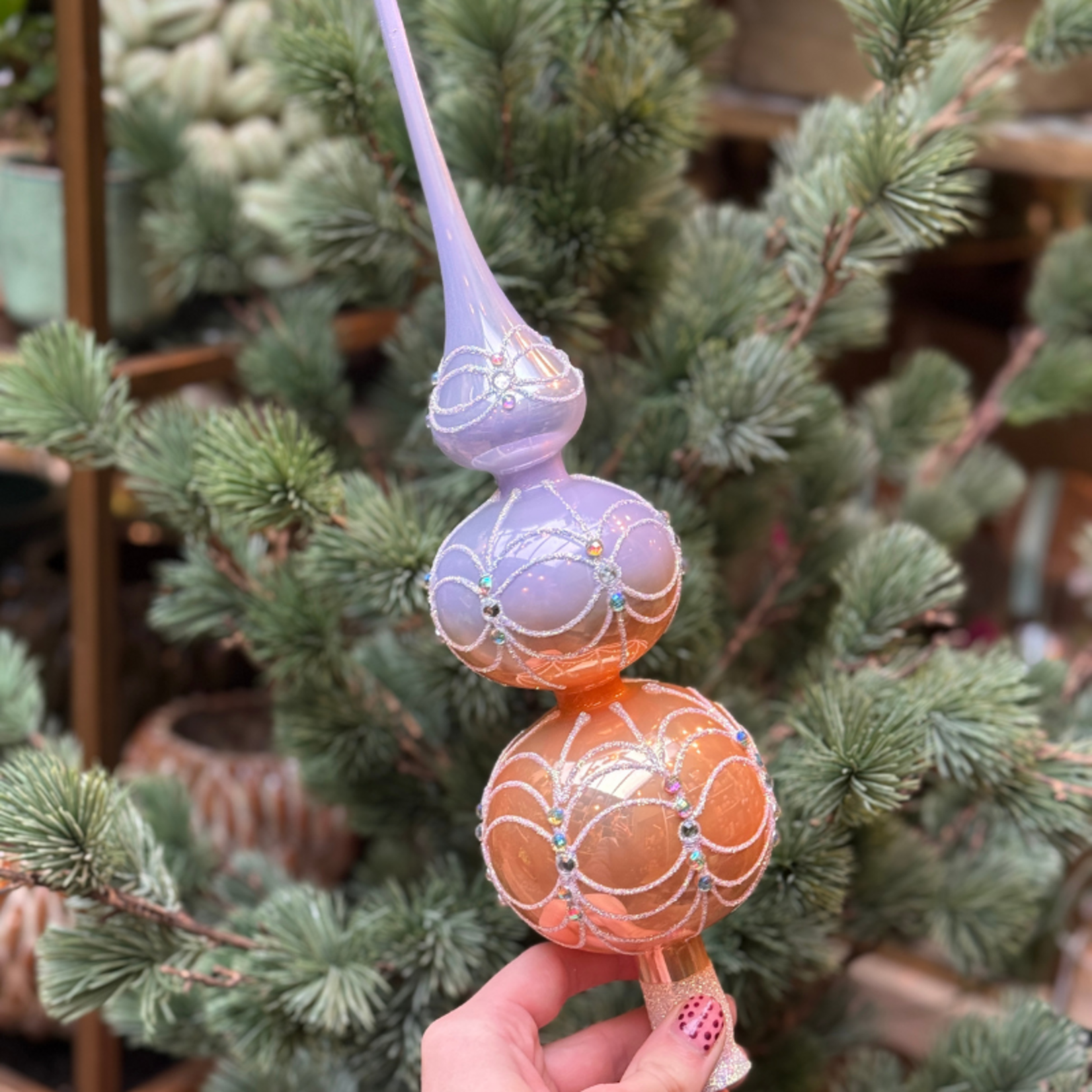 Piek - Kate - Lila/oranje - Glitter