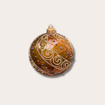 Kerstbal - Faye - Mosgroen - Glitter