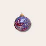 Kerstbal - Carol - Lila - Bloem