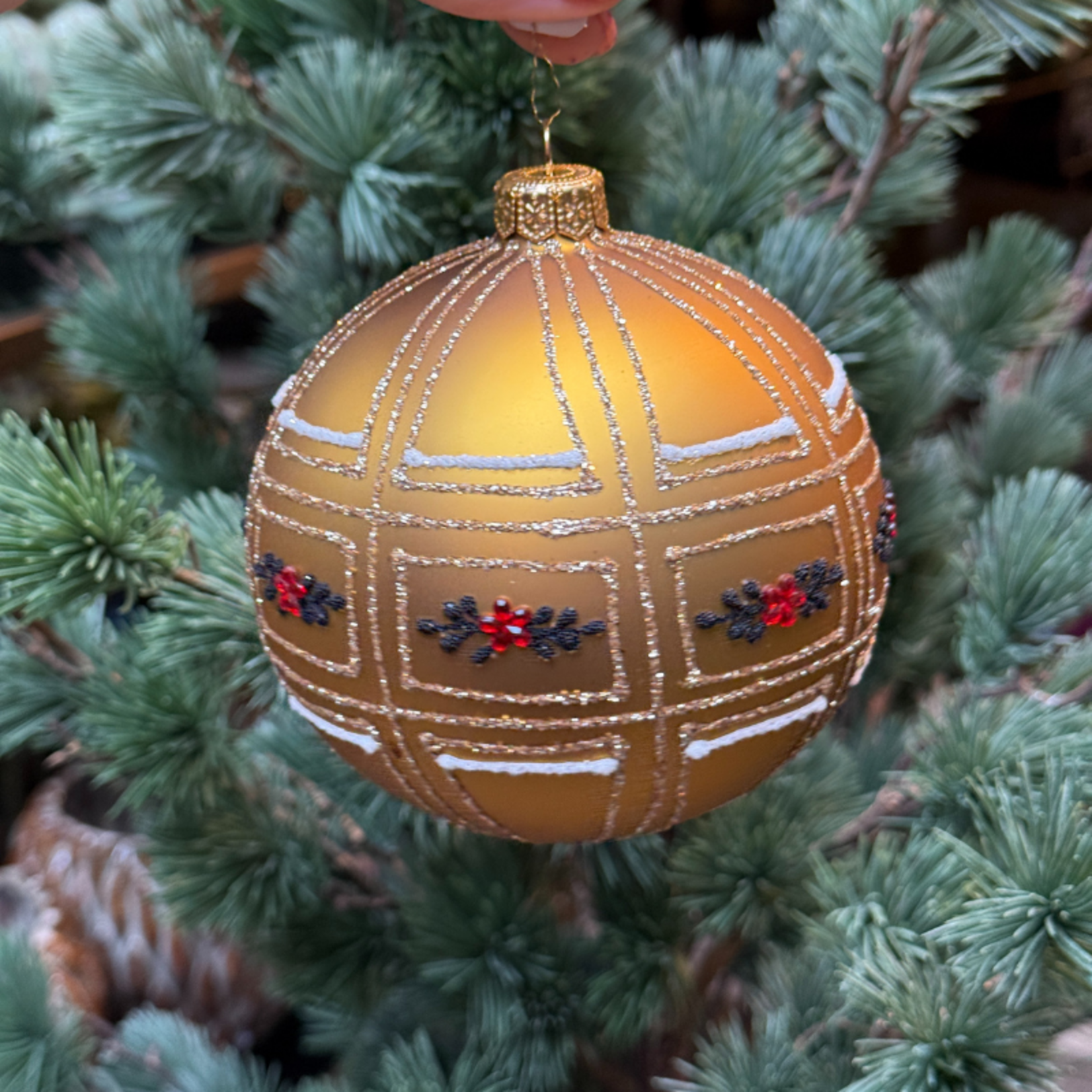Kerstbal - Joy - Goud - Mistletoe