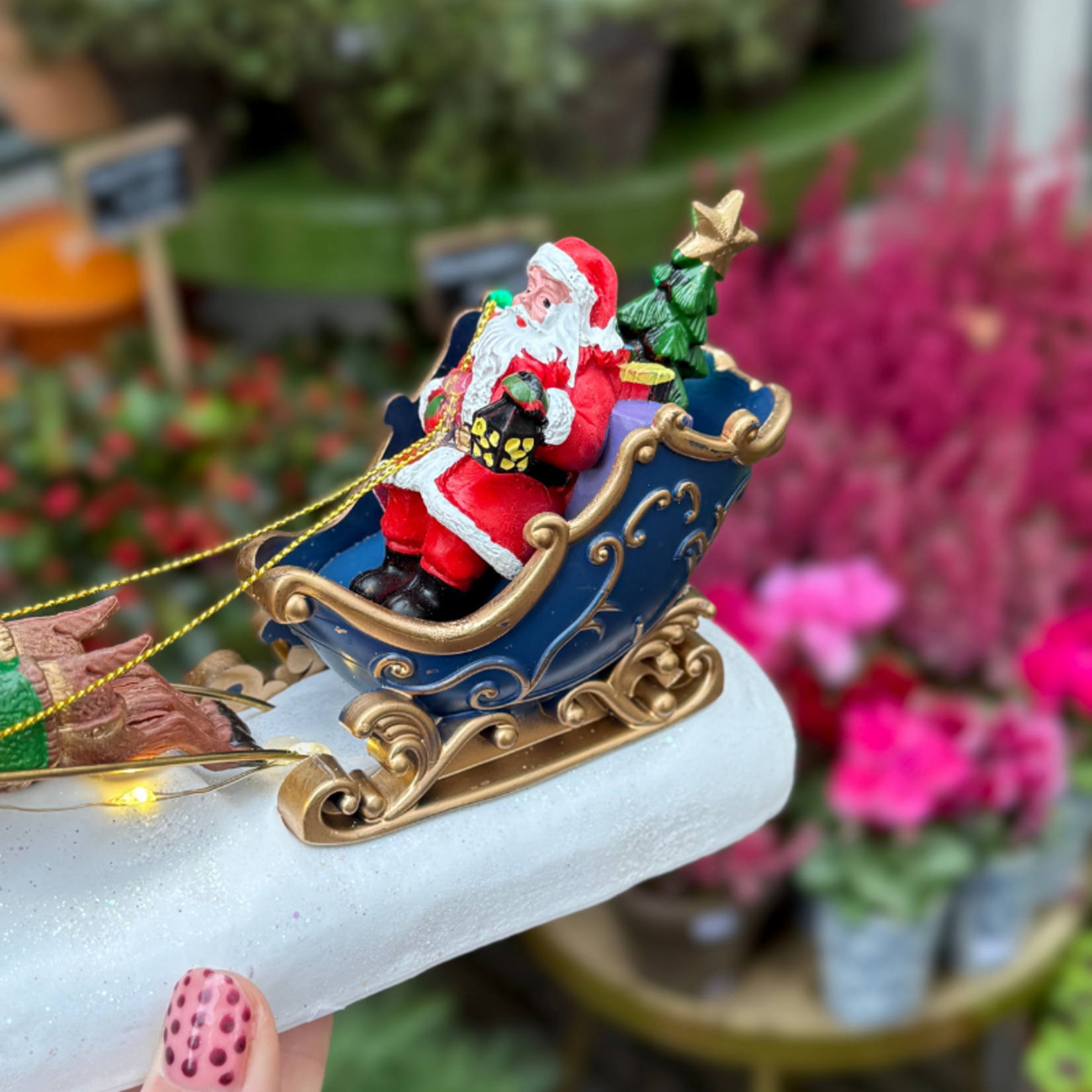 Kerst decoratie - Santa slee