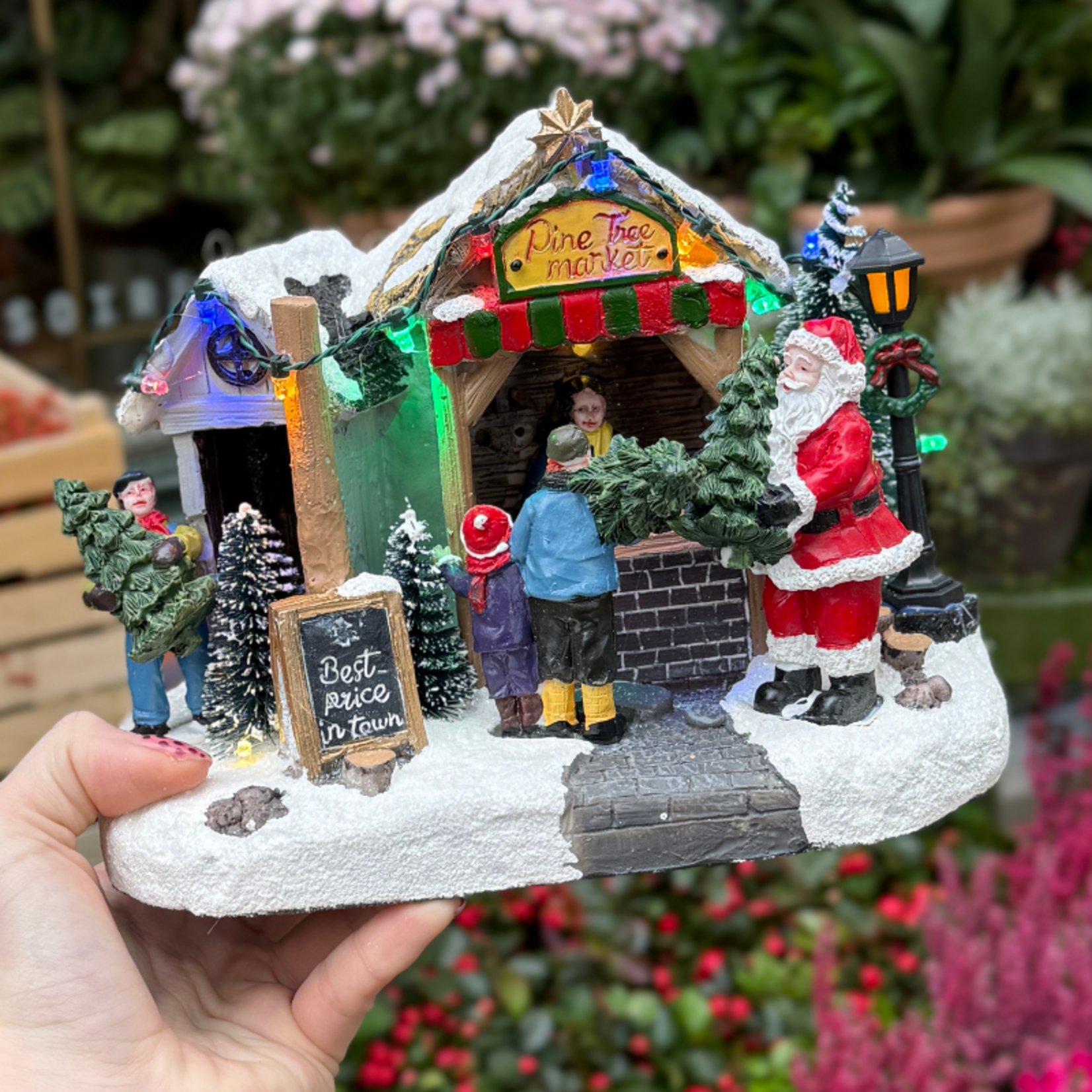 Kerst decoratie - Pine tree market