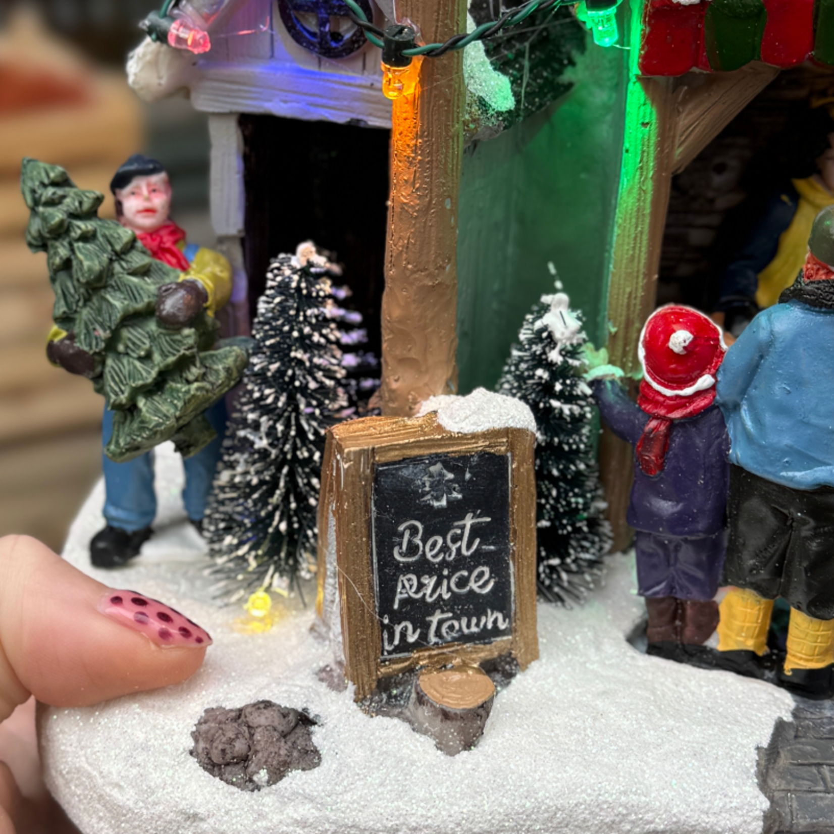 Kerst decoratie - Pine tree market