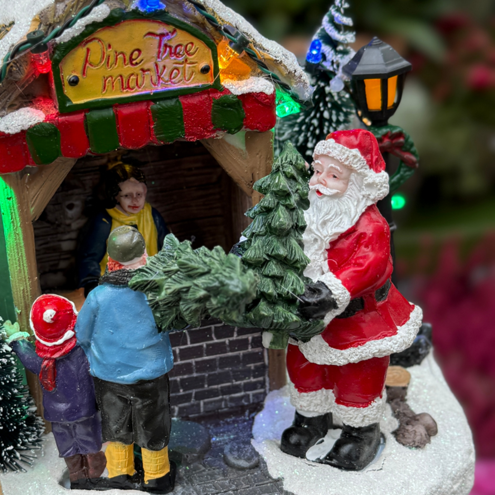 Kerst decoratie - Pine tree market
