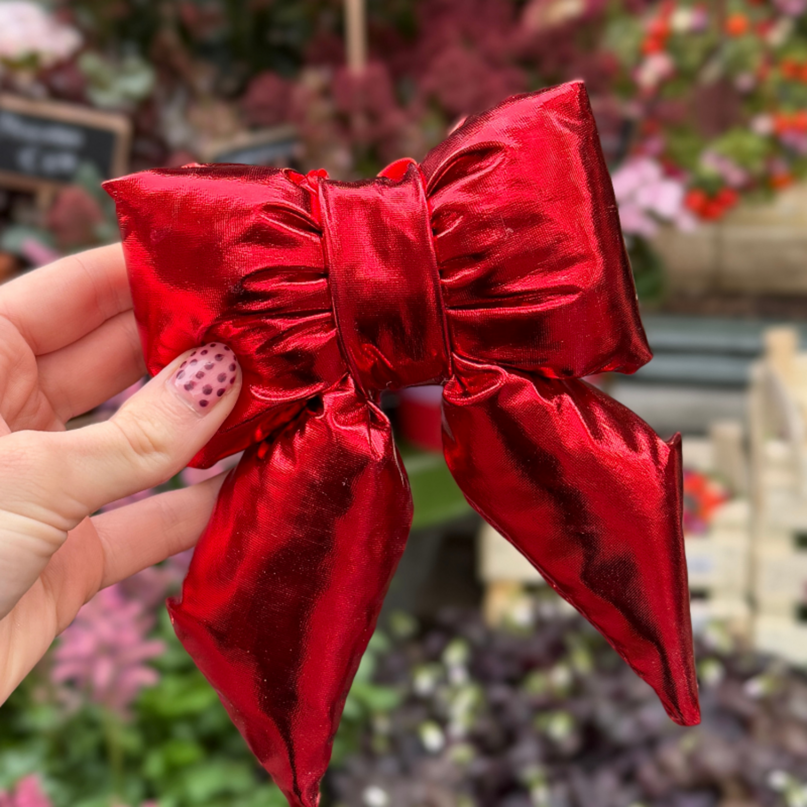 Ornament - Puffy strik - Rood