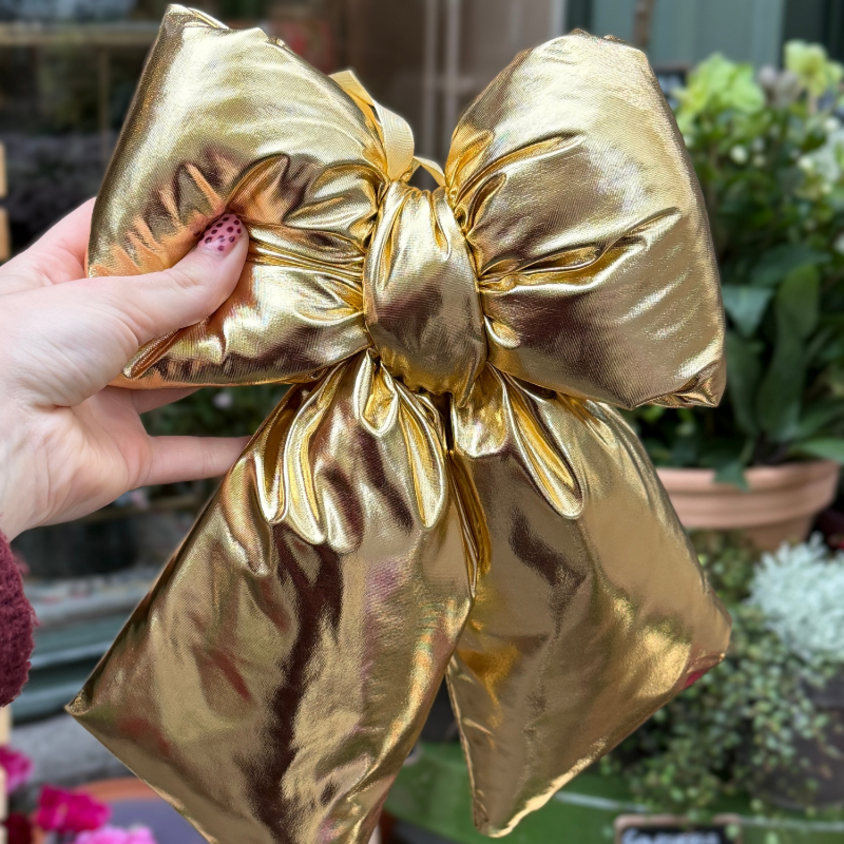 Ornament - Puffy strik - Goud