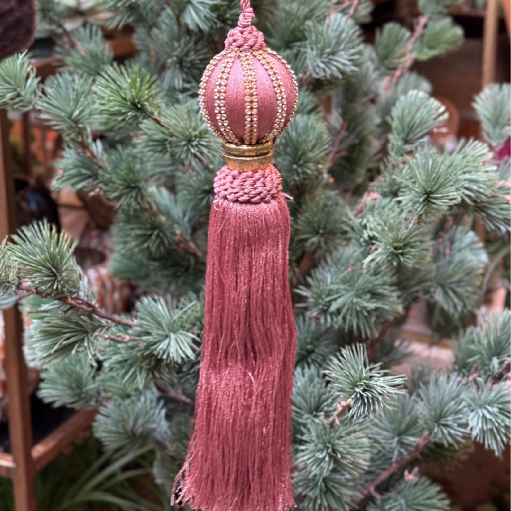 Kerstornament - Kwast - Roze