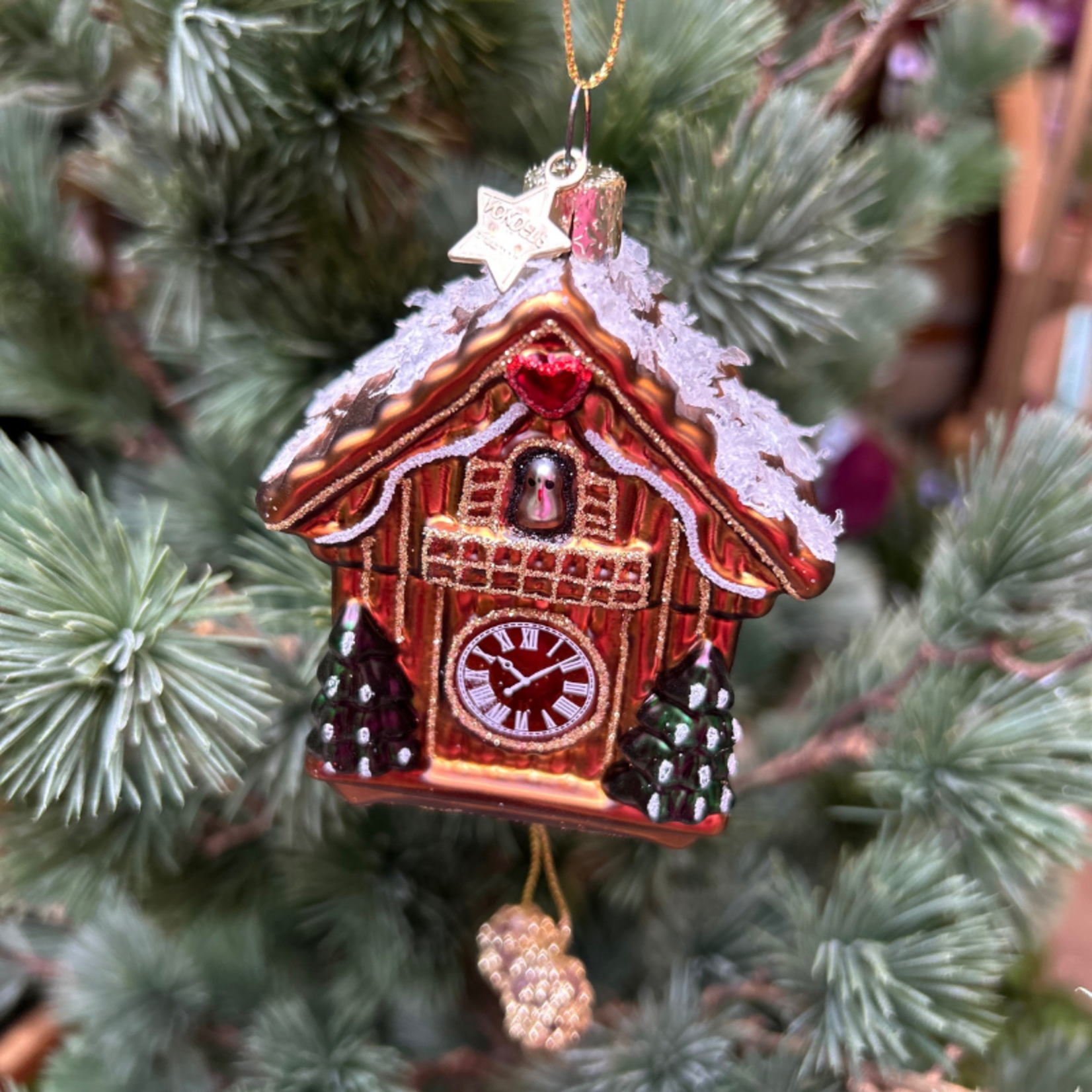 Vondels Ornament – Koekoeksklok - Bruin