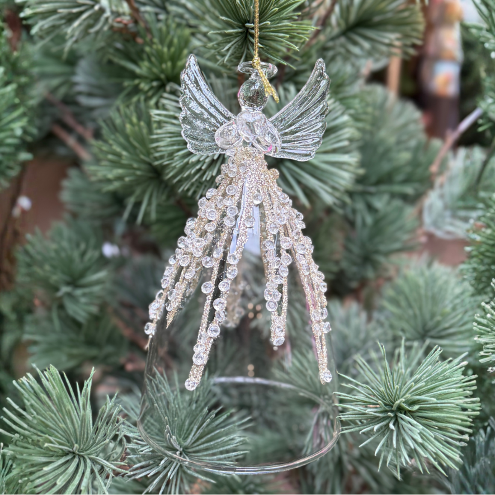 Kerstornament - Engel - Hart - Goud