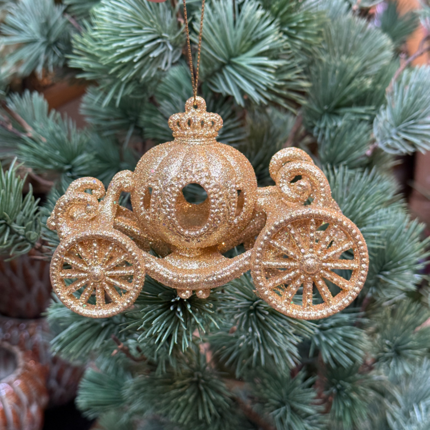 Kerstornament - Koets - Goud