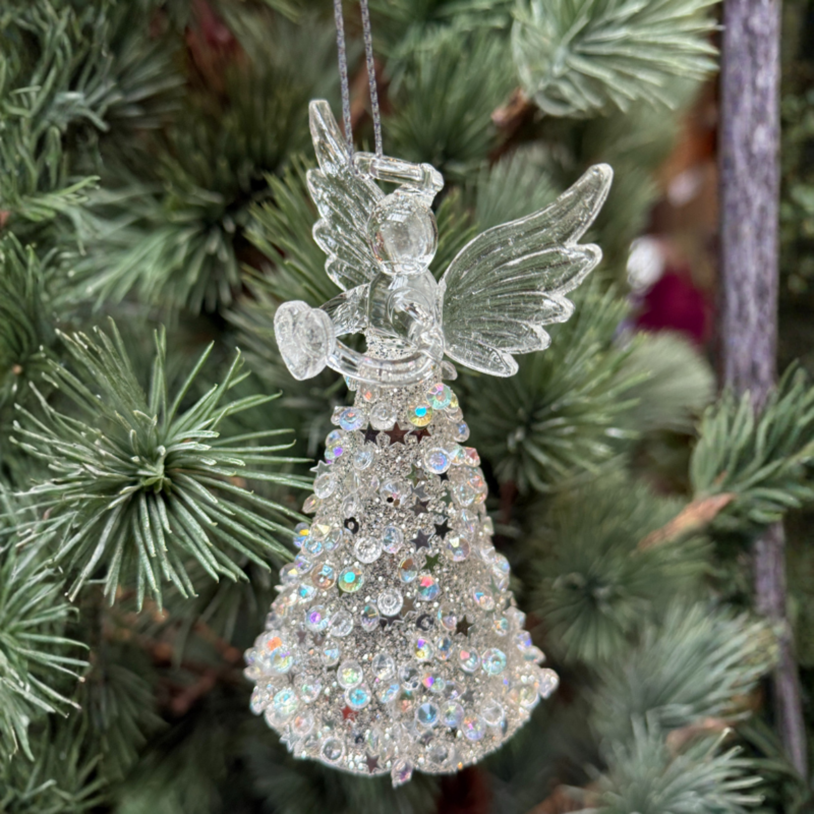 Kerstornament - Engel - Hart - Zilver