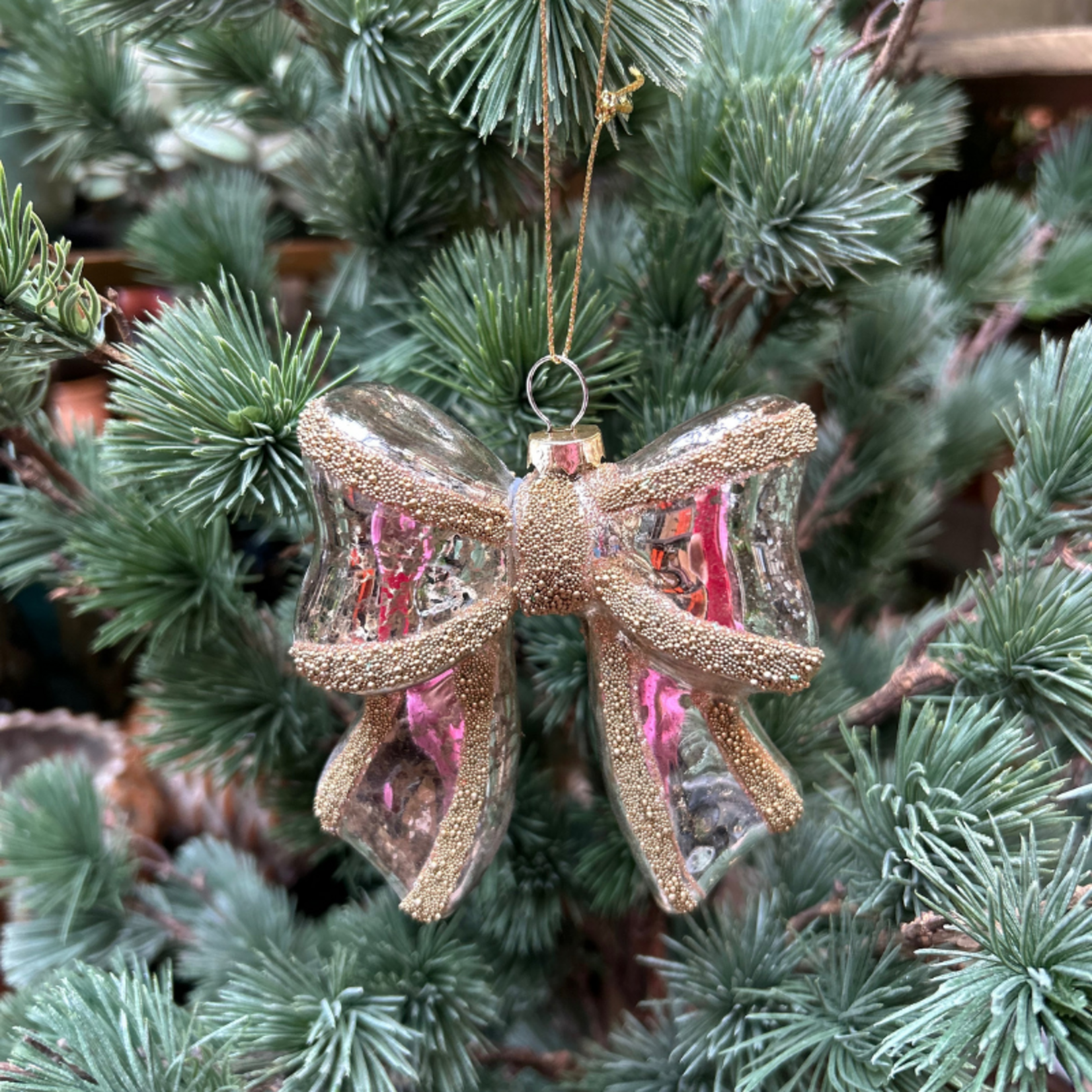 Ornament - Strik - Goud/zilver