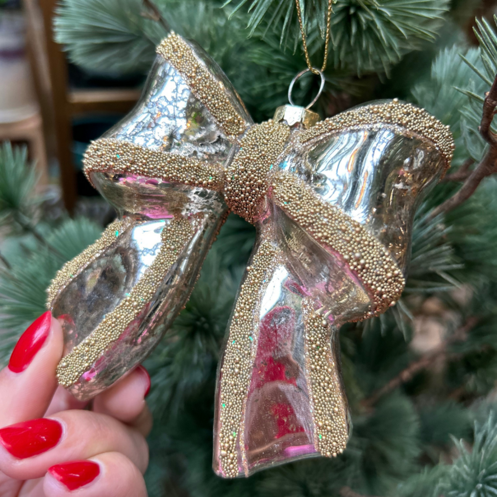 Ornament - Strik - Goud/zilver