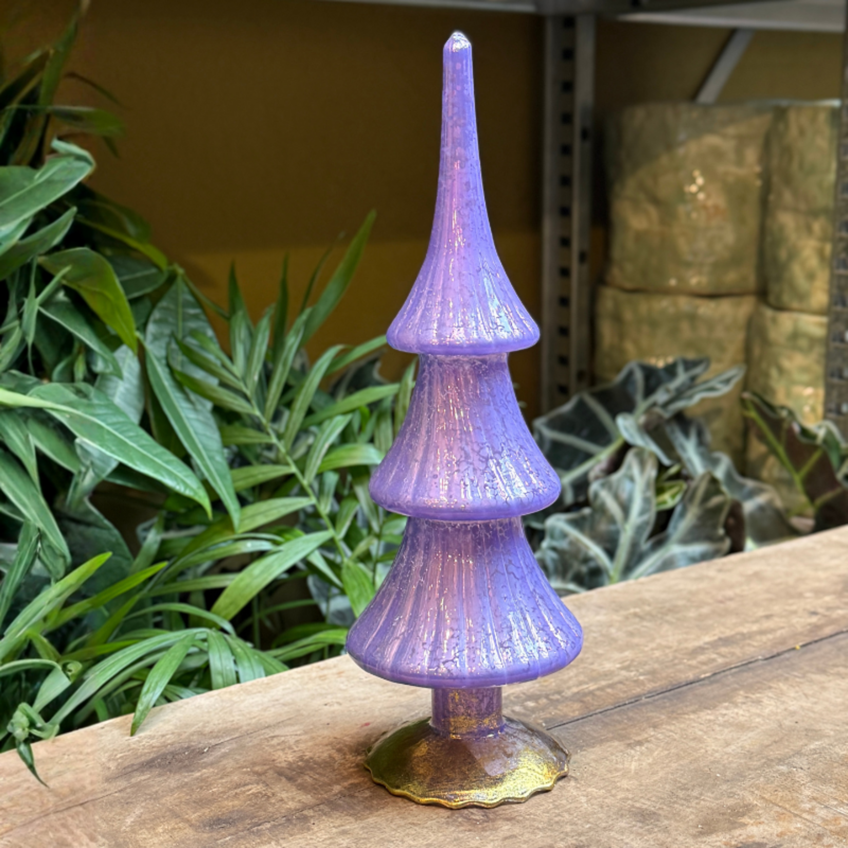 Decoratie kerstboom - Glas - Lavendel