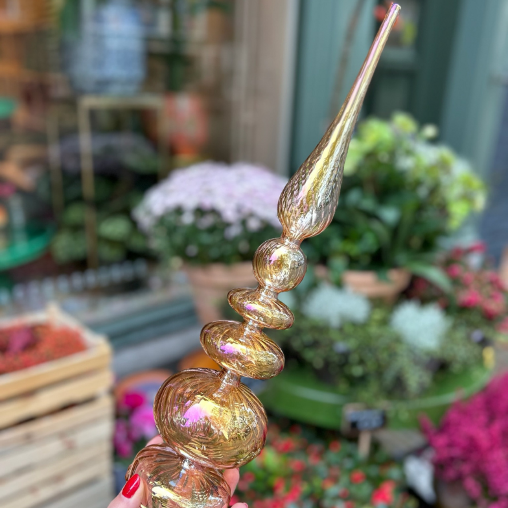 Decoratie kerstboom - Glas - Amber