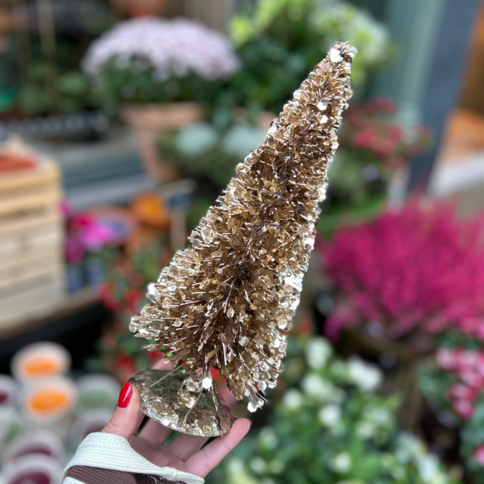 Decoratie kerstboom - Metallic goud