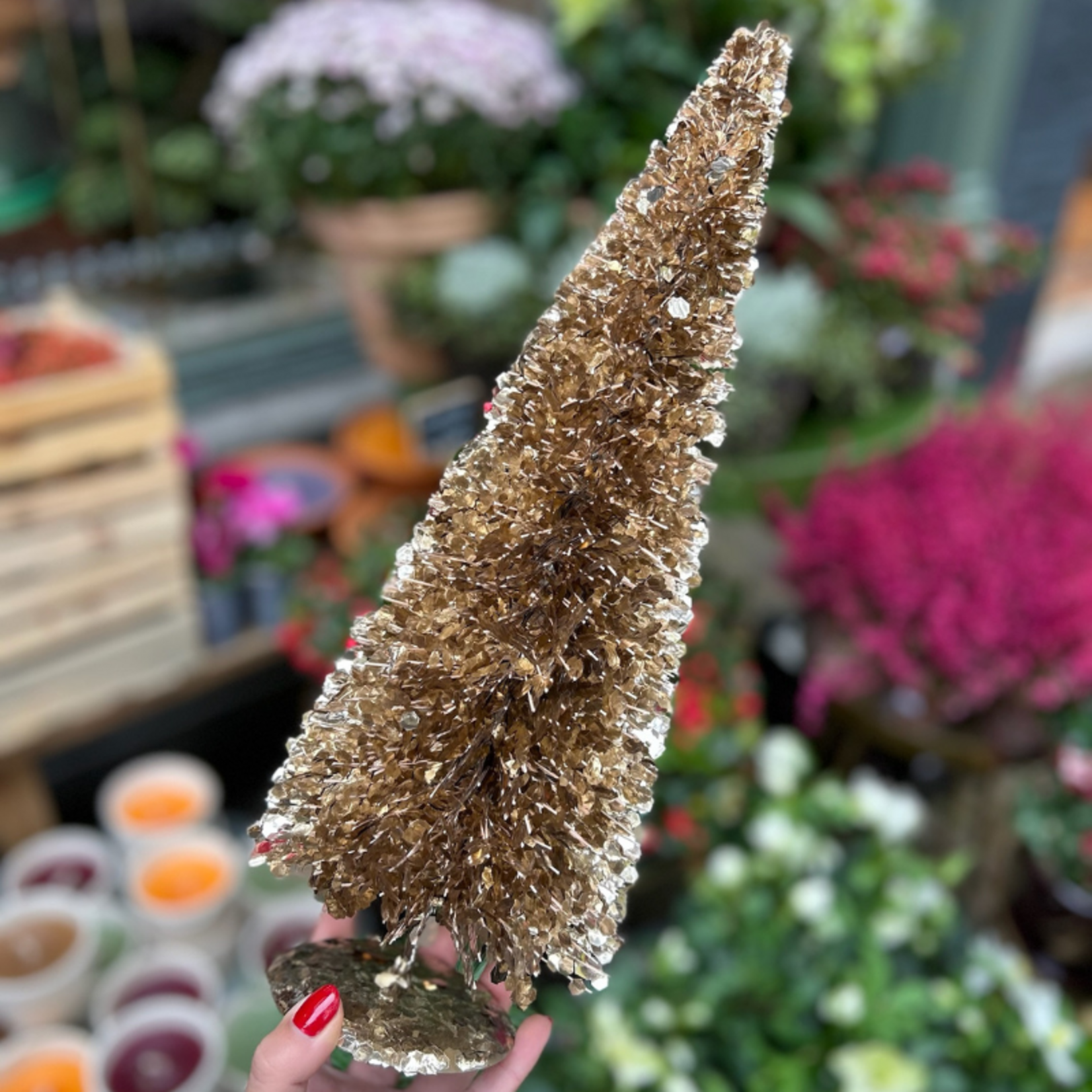 Decoratie kerstboom - Metallic goud