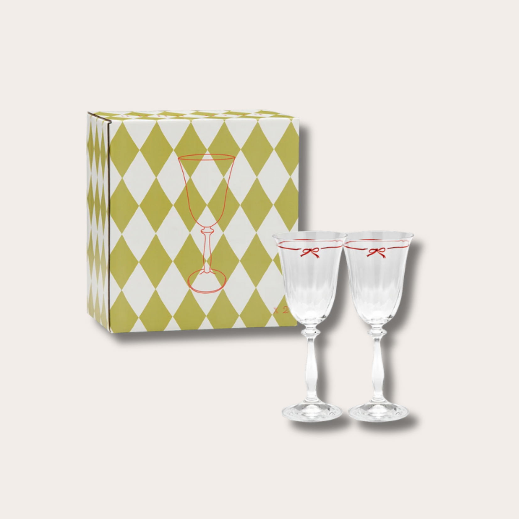 Anna+Nina Anna+Nina - Bistro Optic Wine Glass - Set of 2