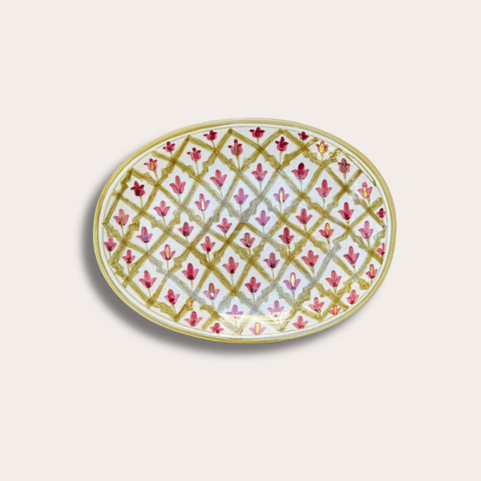 Chabi Chic Chabi Chic - serveerbord, kaki bordeaux