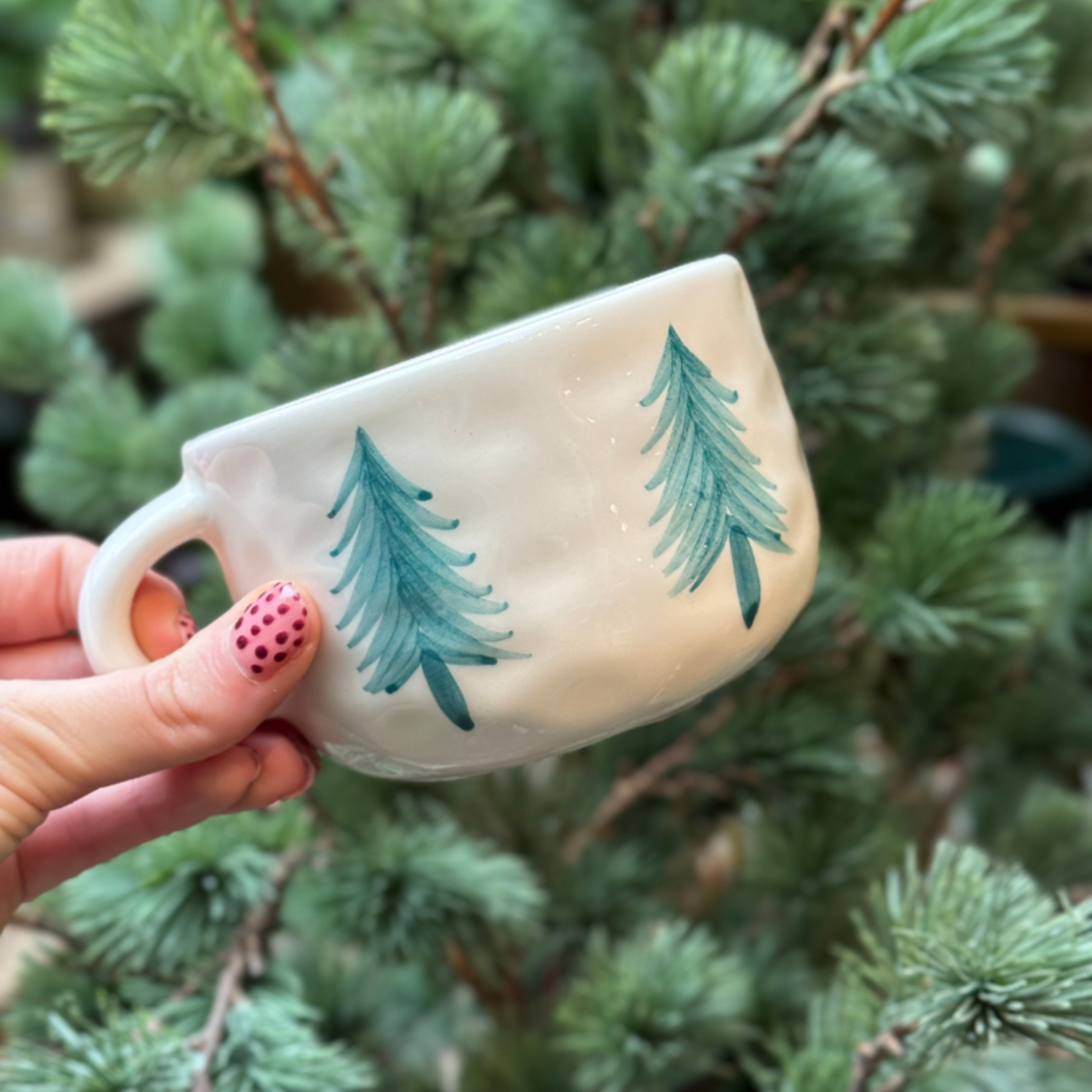 Anna+Nina Anna+Nina - Cappuccino mug - Christmas forest