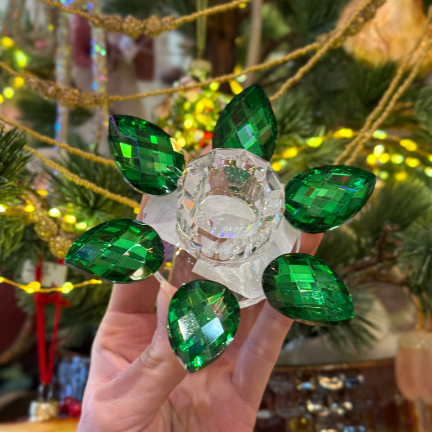 Kandelaar - Lotus - Groen