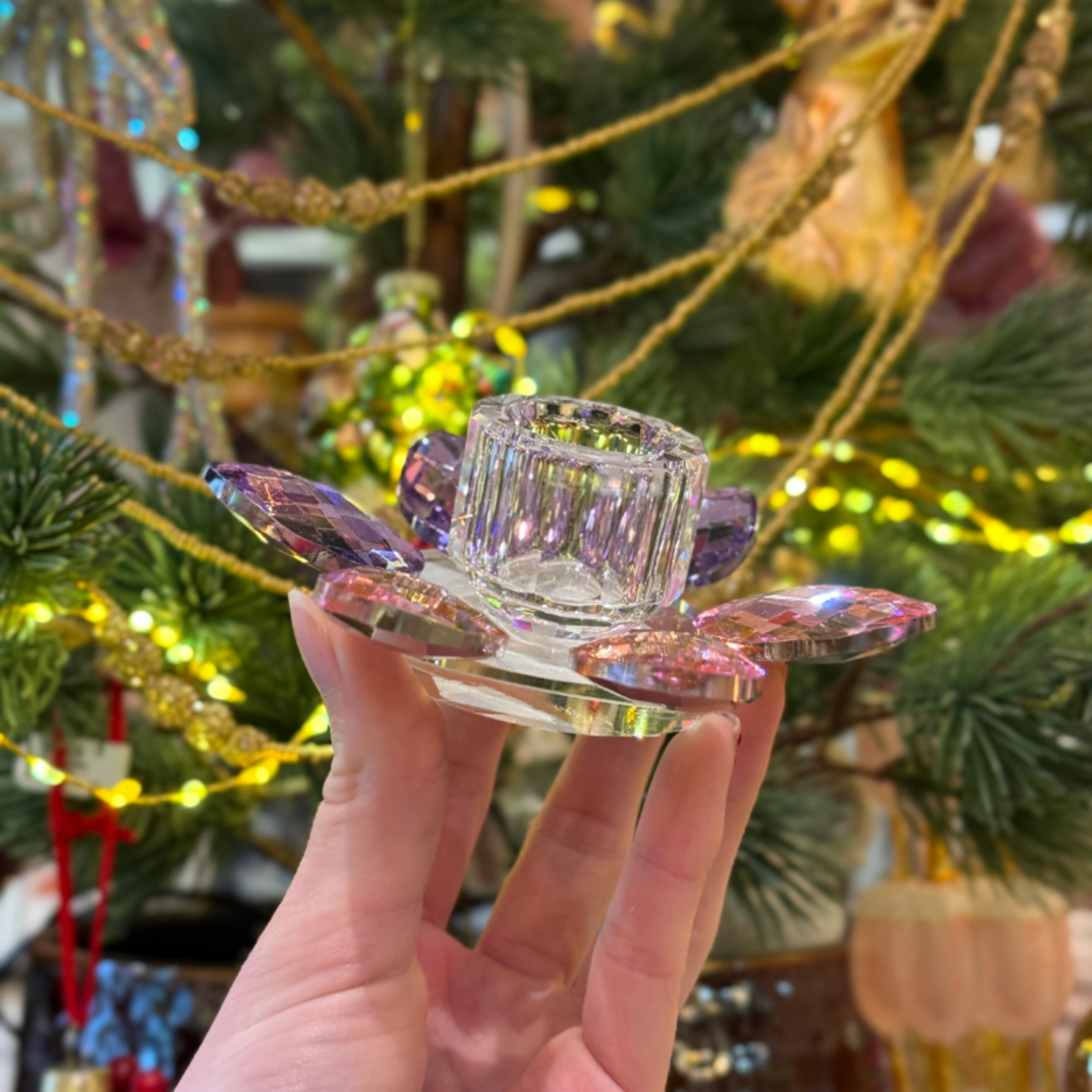 Kandelaar - Lotus - Paars