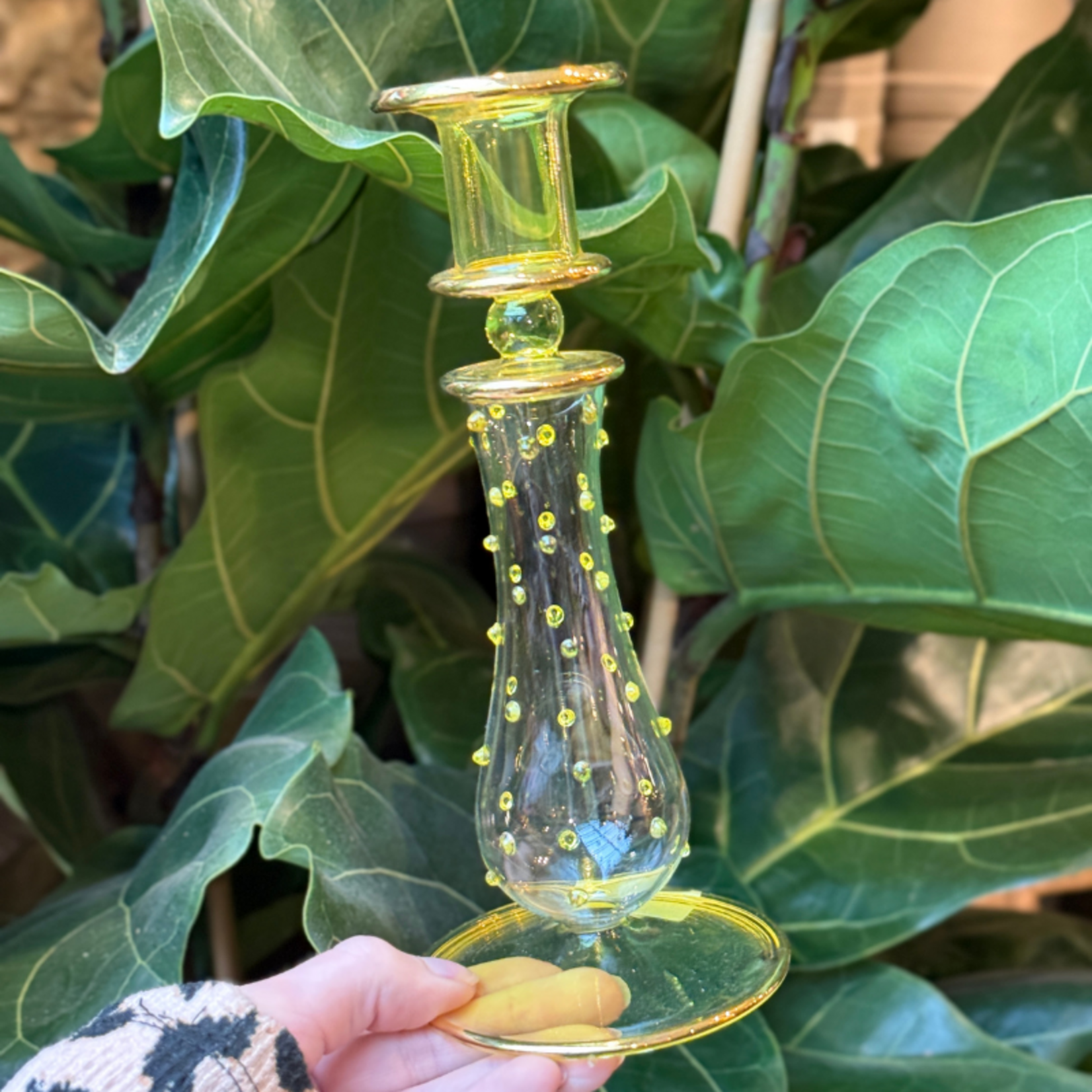 Kandelaar - Druppel - geel