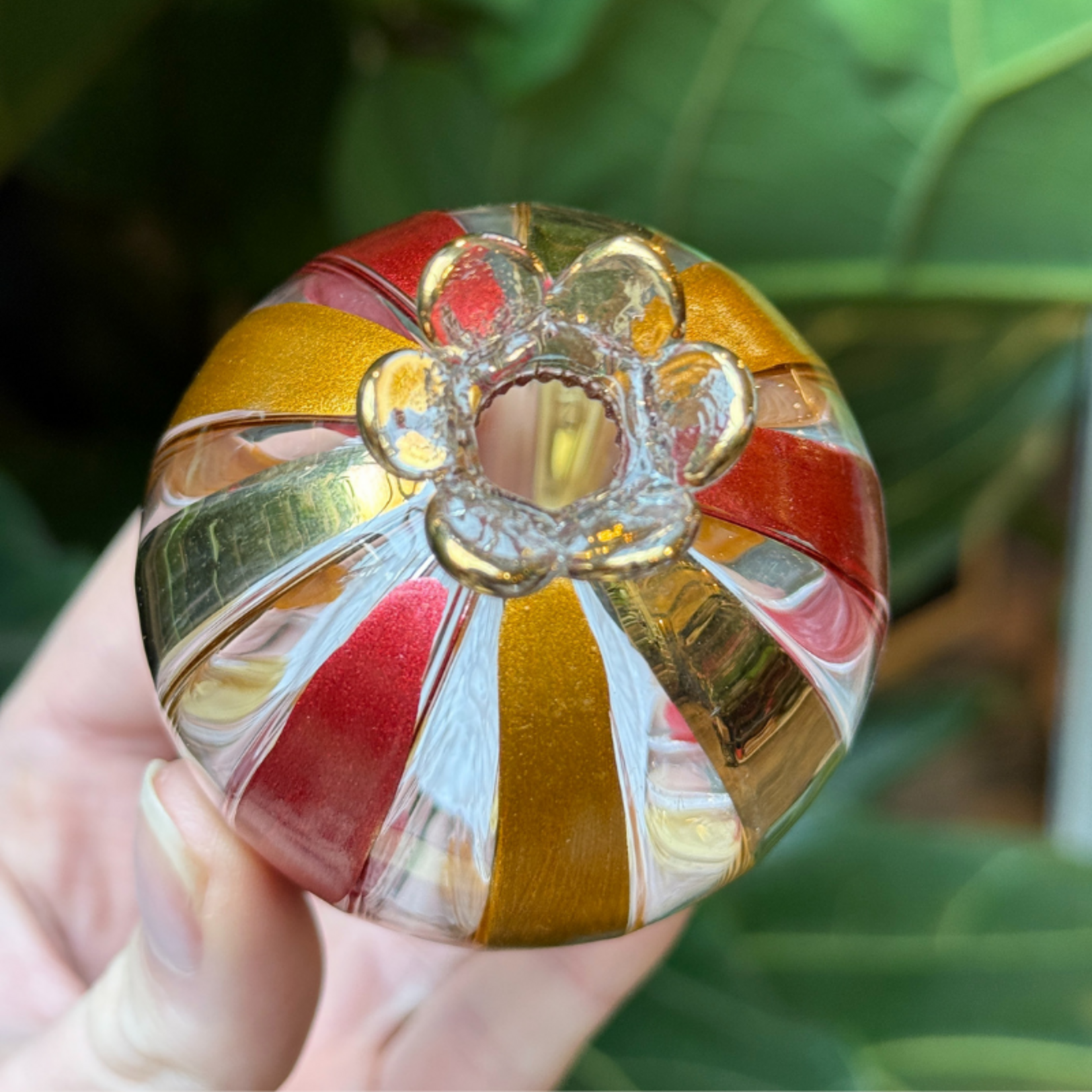 Vaasje Granaatappel M - rood, brons