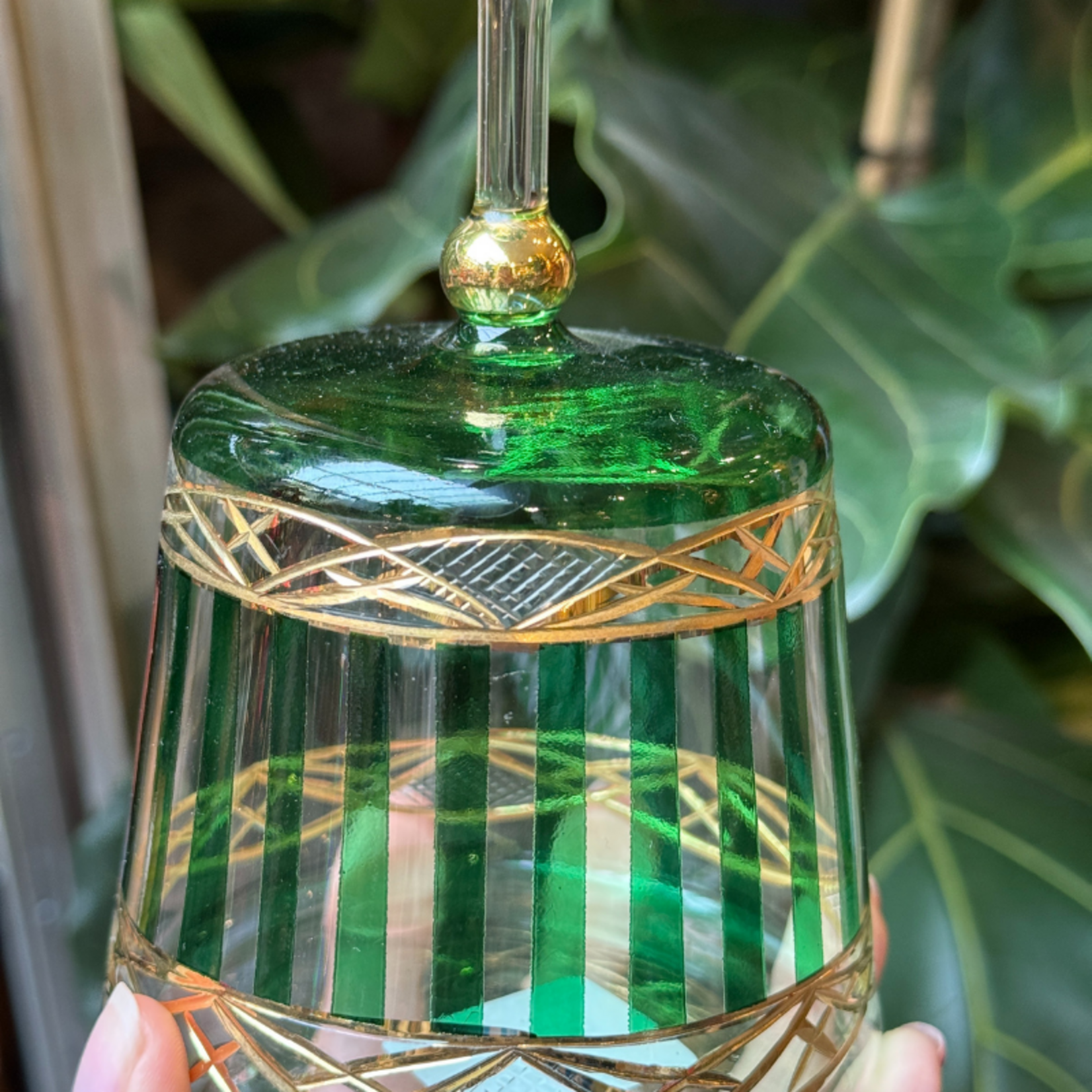 Kandelaar GV - Bubbel/streep - Groen