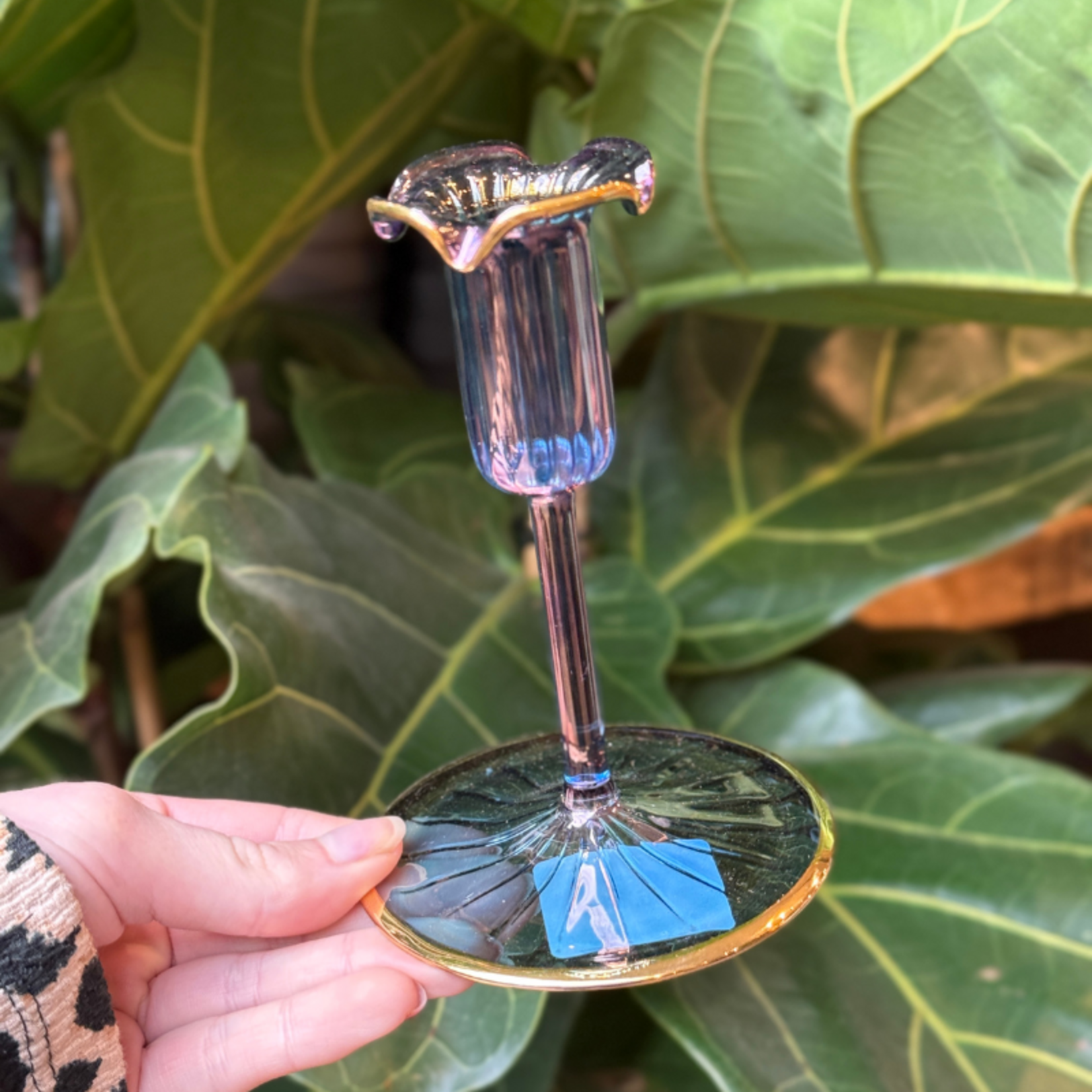 Kandelaar GV - Tulp - ijsblauw