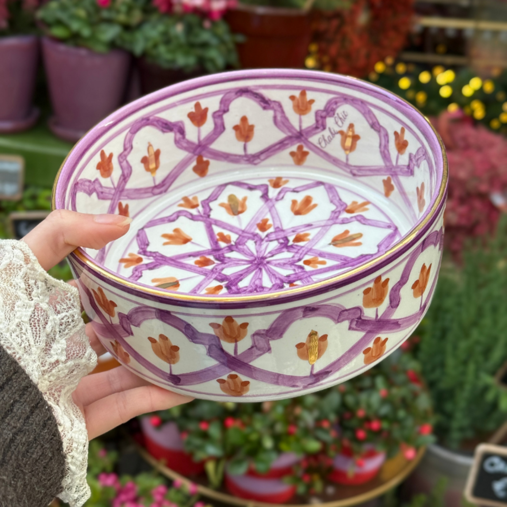 Chabi Chic Chabi Chic - schaal klein - lila marsala