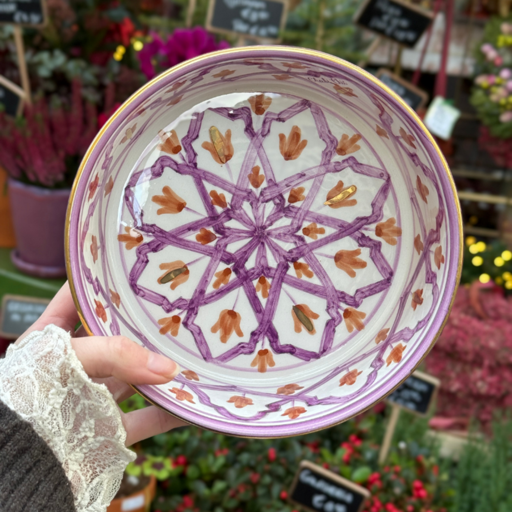 Chabi Chic Chabi Chic - schaal klein - lila marsala