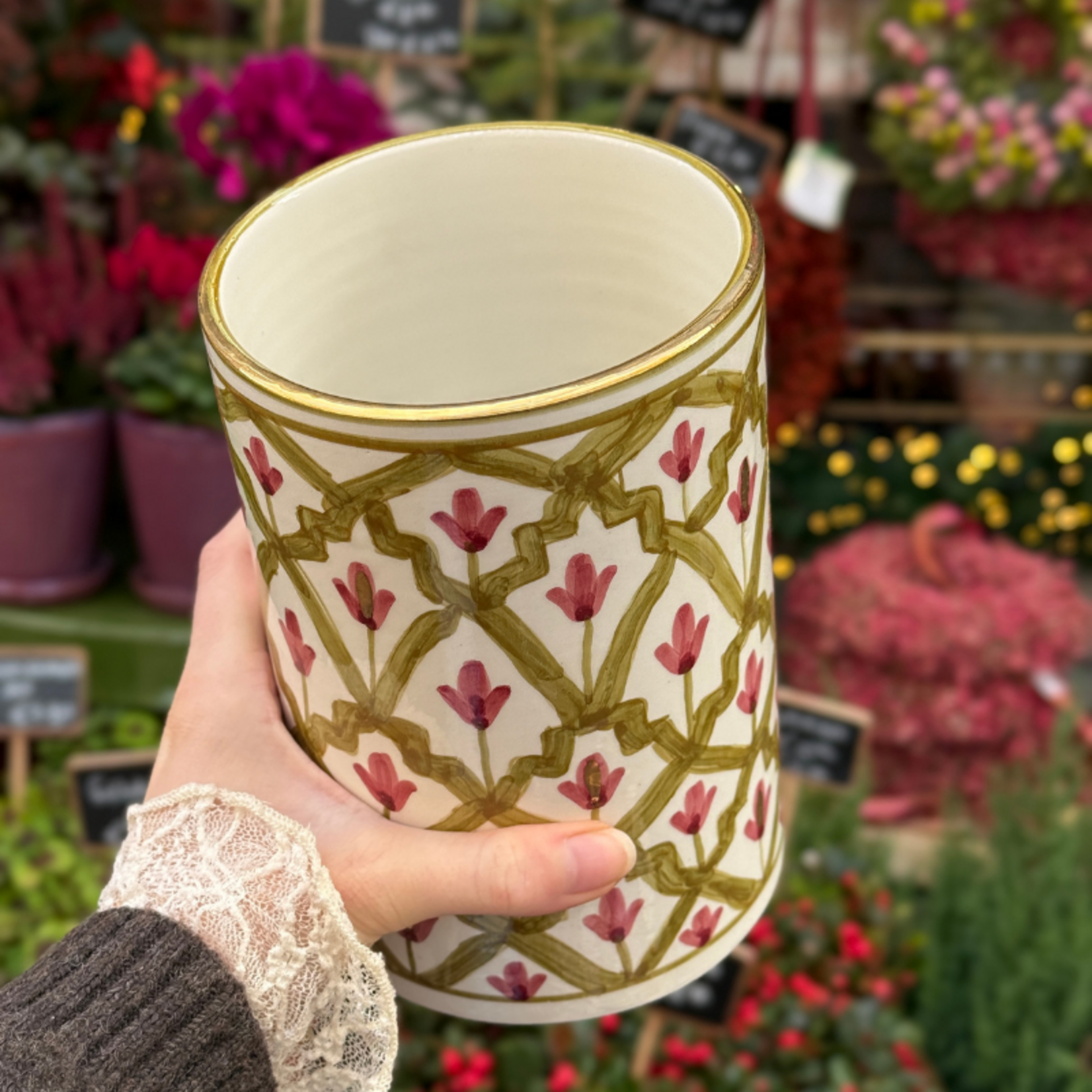 Chabi Chic Chabi Chic - voorraadpot - kaki bordeaux L